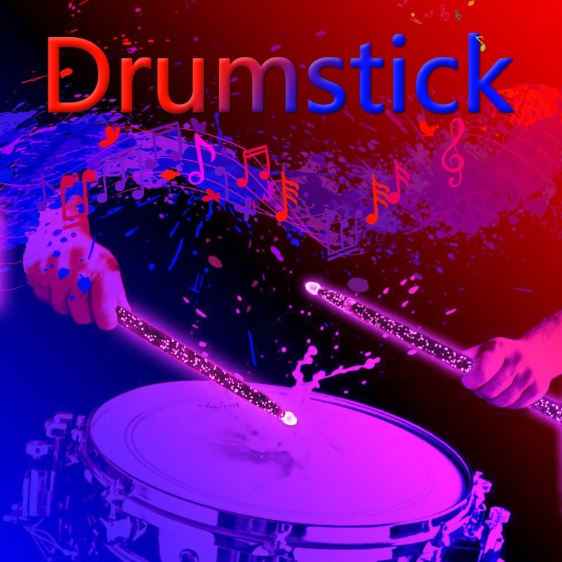 YYZ Factory Supply Bubble Acrylic Rod Vicfirth Drum Sticks Professionnel Instrument Portable Electric Flash Light Led Drumsticks