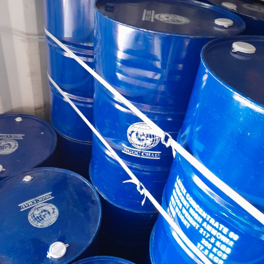 LATEX 60% DRC VIET NAM IN BLUE DRUM DRC 60 PERCENTAGE WHOLESALE PRICE