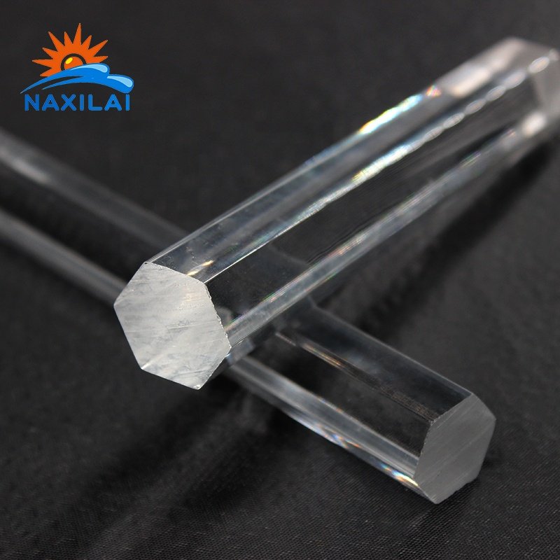 Naxilai Manufacturer High Polished Extruded Clear Acrylic Rod Customize Hexagon Acrylic Rod Extrusion Plastic Rod 5mm