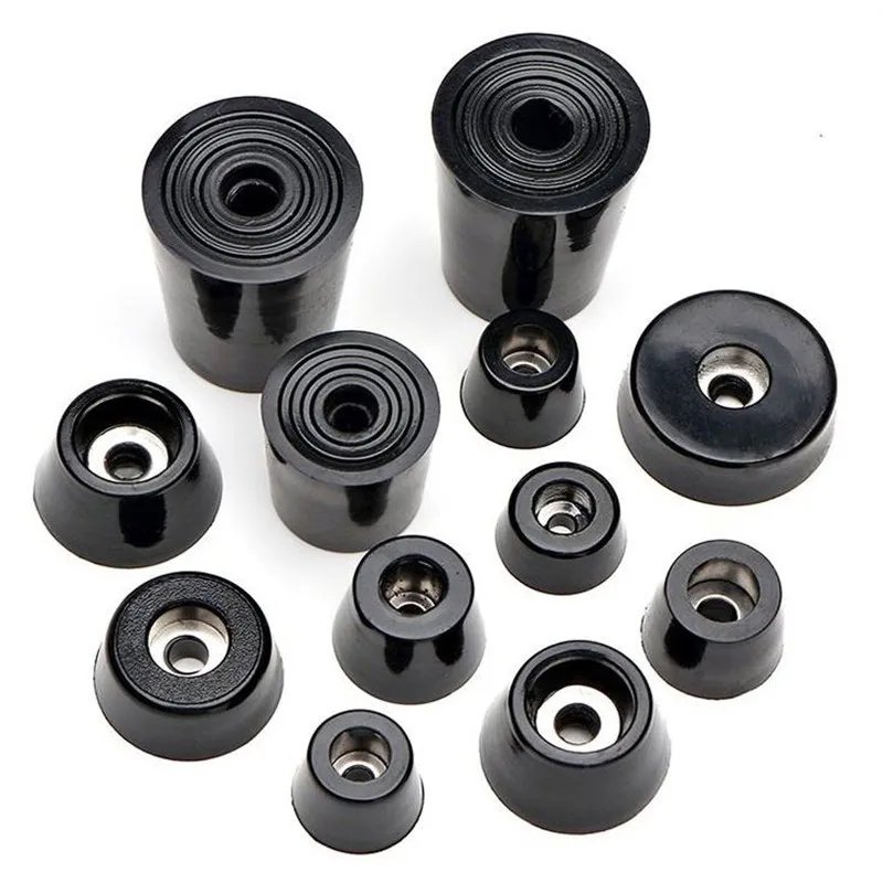 Rubber foot anti slip pad damping pad wear-resistant rubber leg with gaskettables and chairs Rubber feet Factory direct sale