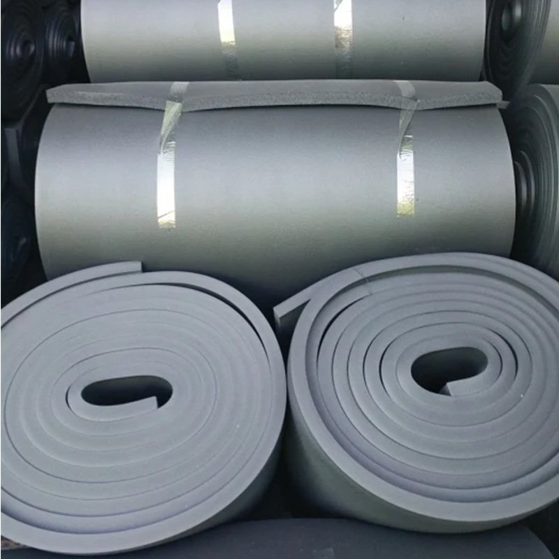 Quality Condenser Water Pipe Insulation Cryogenic Elastomeric Foam Rubber Thermal Insulation Sheet Roll