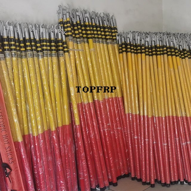 High Voltage Insulation Operating Rod Telescopic Link Stick Fiberglass Hot Stick