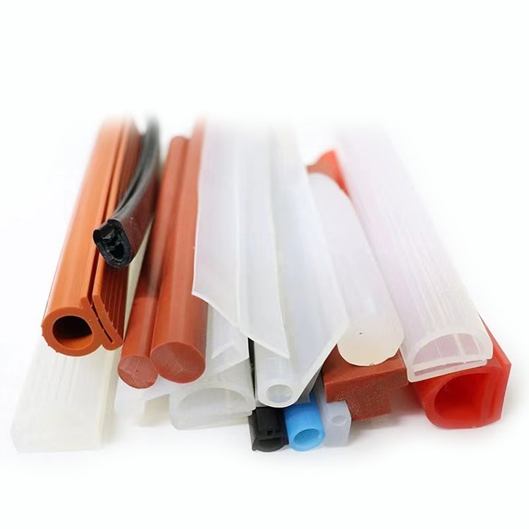 Heat Resistance Silicone Sponge Rubber Foam Doors And Windows Rubber Profile Seals Strip For Extrusion