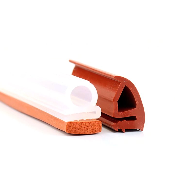 Heat Resistance Silicone Sponge Rubber Foam Doors And Windows Rubber Profile Seals Strip For Extrusion
