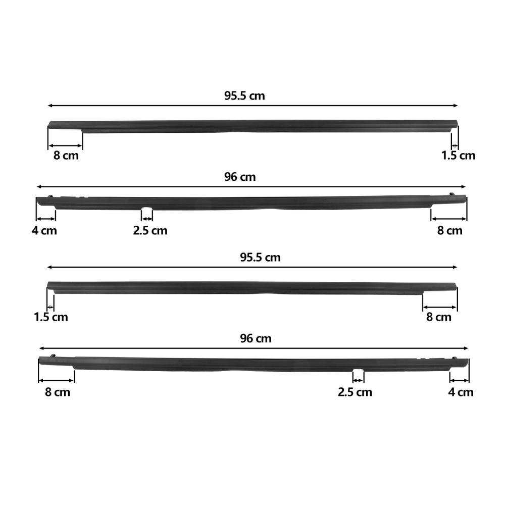 For Toyota Corolla Altis 2003-2015 Car Door Weatherstrip Window Belt Molding Trim 75720-02180 Weather Strip Automotive Rubber