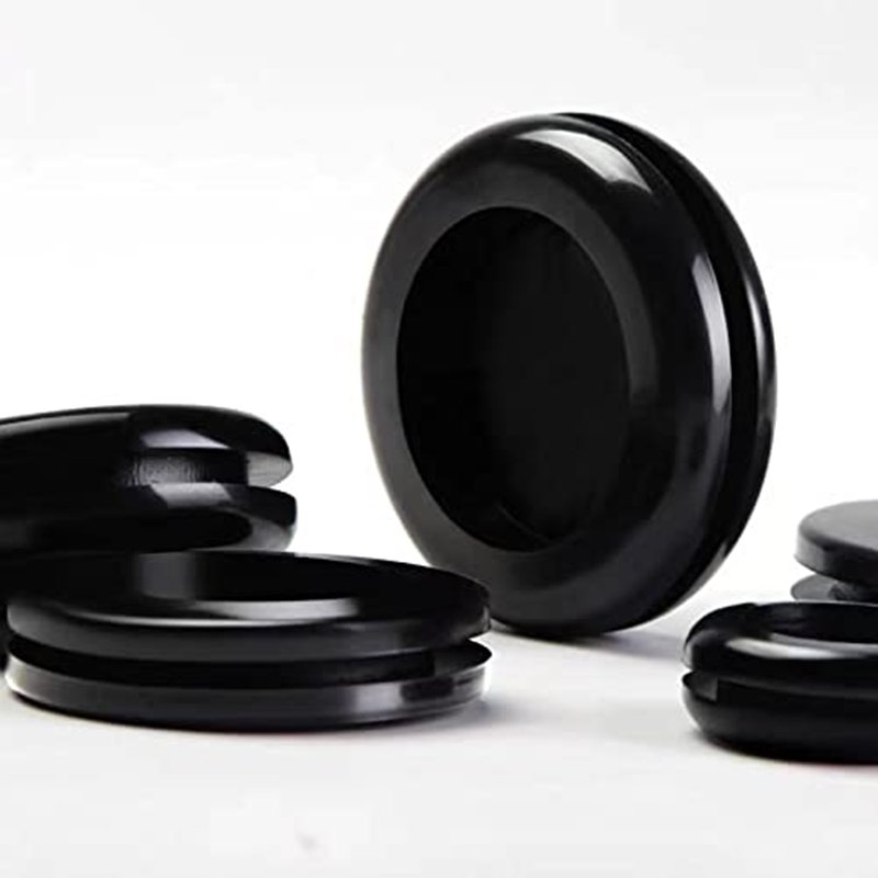 Customized Silicone EPDM/NBR Flat Square Cable Grommet Waterproof Protective O Ring Antiflaming Rubber Seal Flat Square Cutting