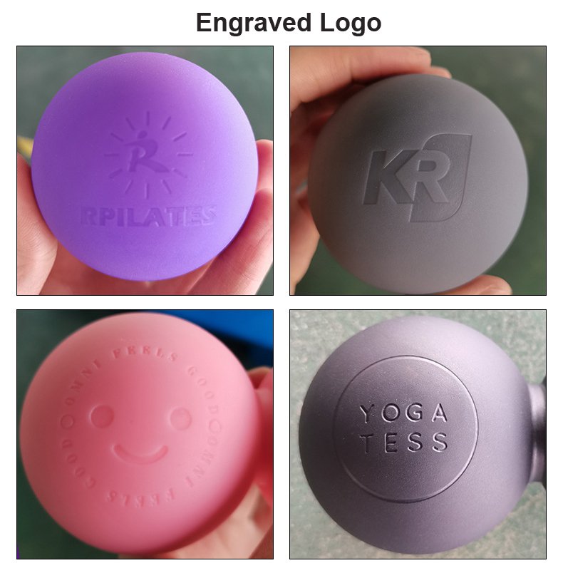 Deep Tissue Muscle Relief Therapy Silicone Rubber Lacrosse Massage Ball