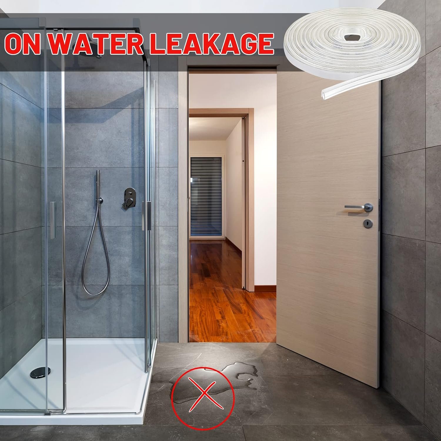 H D Shape PVC Shower Glass Door Side Sealing Strips Waterproof Shower Door Seal Strip Transparent sealing strip for light bulb