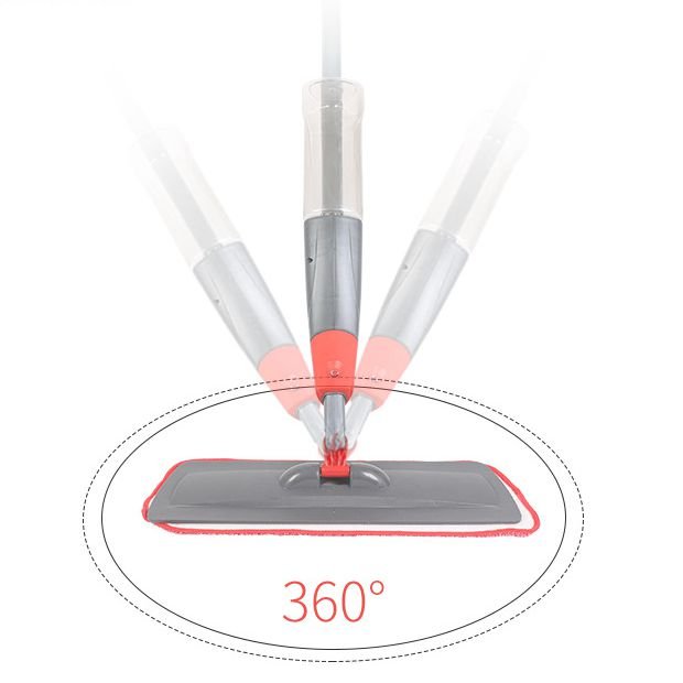 DS1400 Floor Home Kitchen Cleaning Kit Handheld Water Floor Spray Dust Flat Mop Rotatable Microfiber Spray Mop with Sprayer