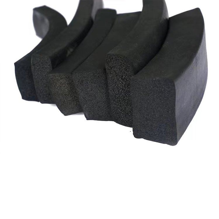 Customized EPDM foam rubber sheet wear-resistant electric cabinet anti-collision rubber square rod EPDM sealing strip