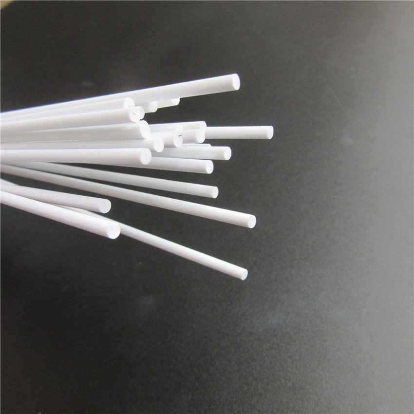 Small stick PVC plastic white color Diameter 2.5mm customized size