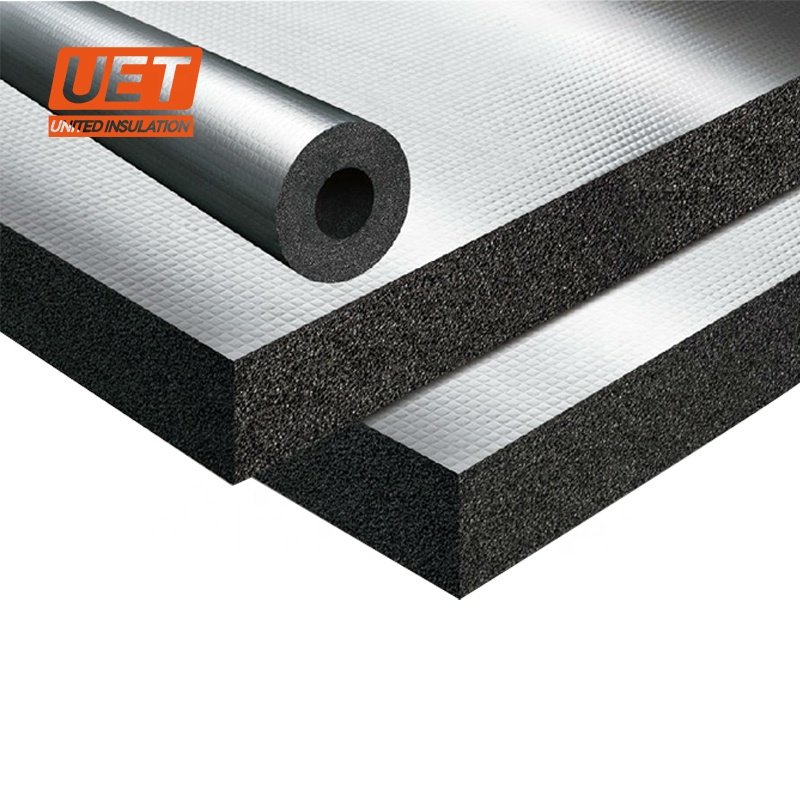 rubber foam thickness 30mm astm rubber sheet for hvac application sponge roll with aluminum foil facing