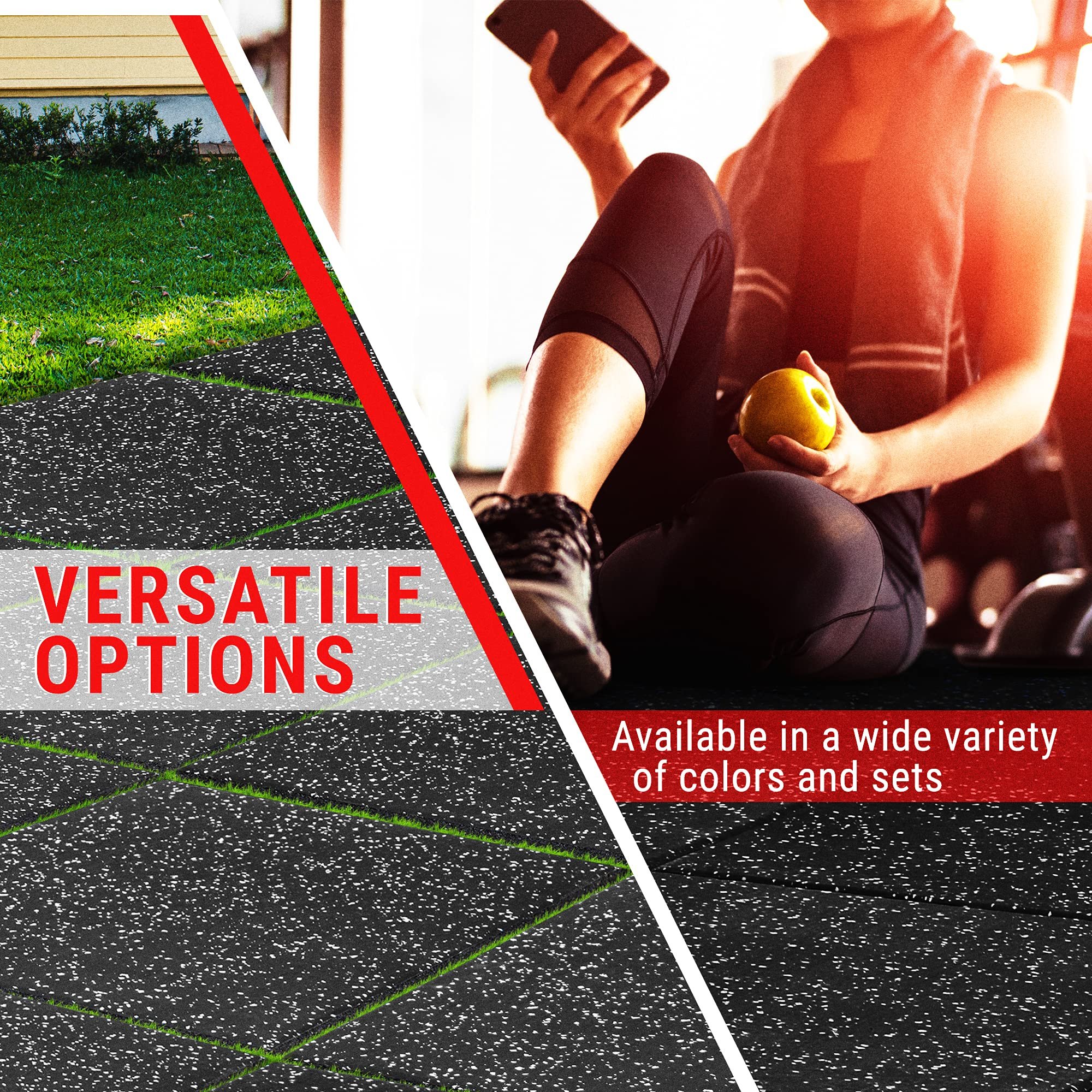 Gym rubber floor mat shock mat indoor floor mat for sound insulation of treadmills