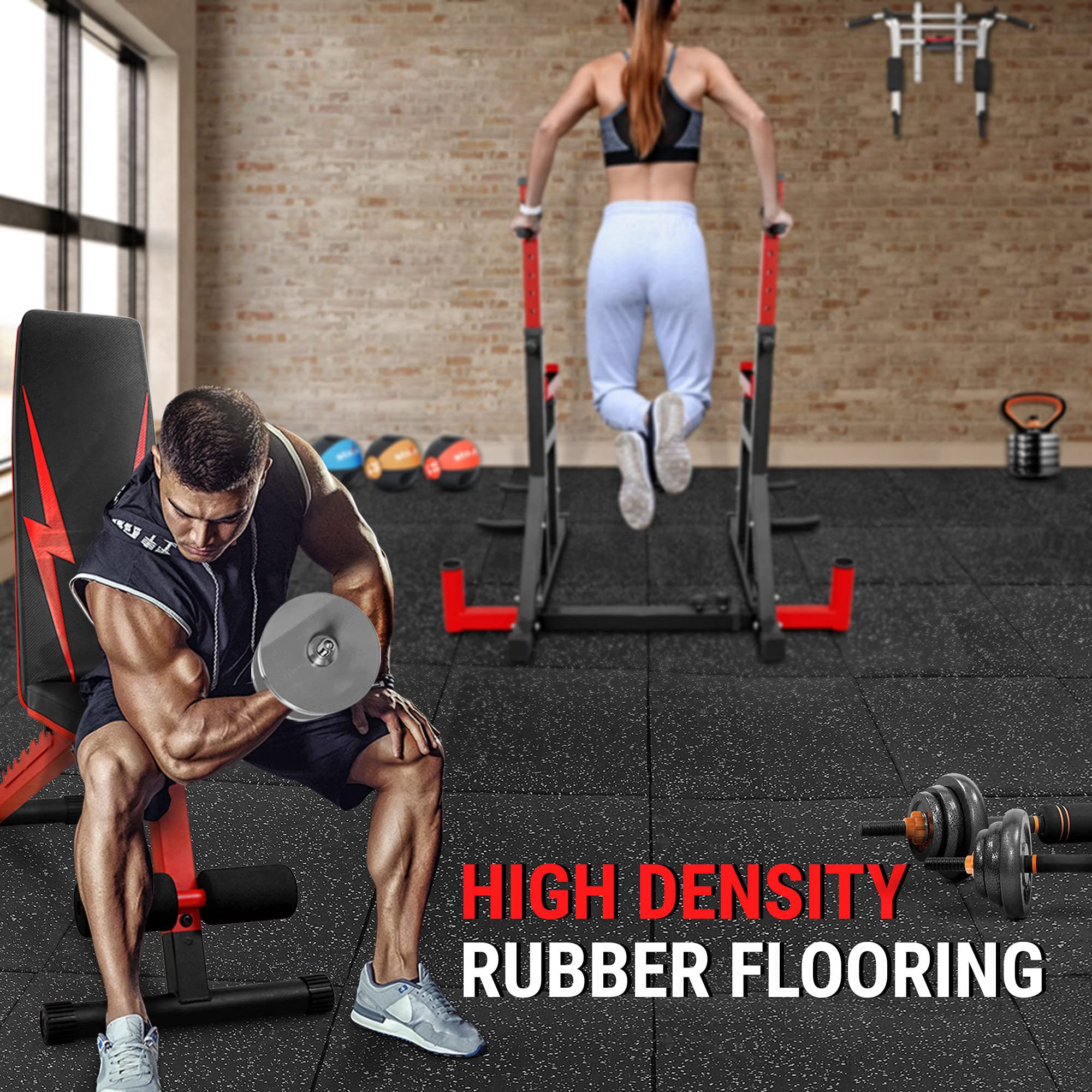 Gym rubber floor mat shock mat indoor floor mat for sound insulation of treadmills