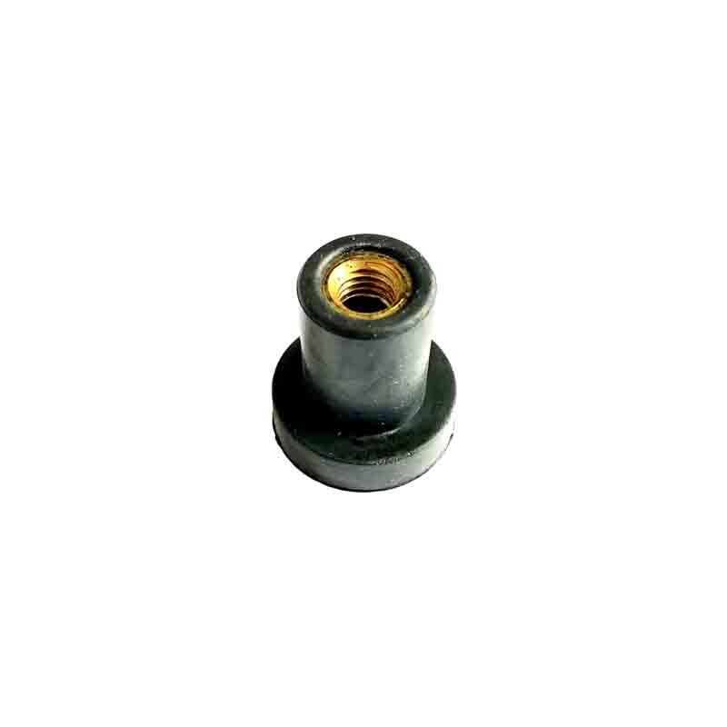 M6 Black Rubber insert Nuts Rivet Nut with Brass Insert