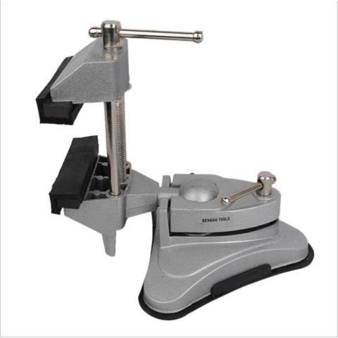 TEBAK bench vice rubber Base Portable Woodworking Aluminum Pivots Multi-Angle Vacuum bench vise