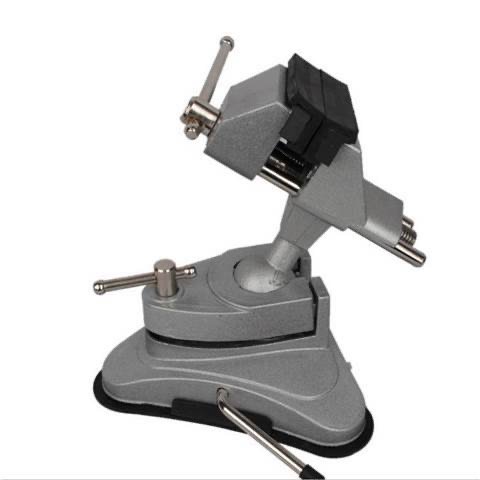 TEBAK bench vice rubber Base Portable Woodworking Aluminum Pivots Multi-Angle Vacuum bench vise