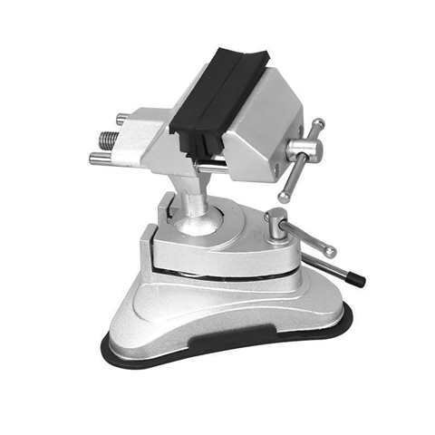 TEBAK bench vice rubber Base Portable Woodworking Aluminum Pivots Multi-Angle Vacuum bench vise