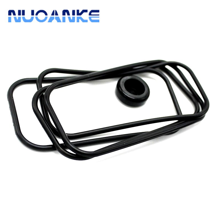 NUOANKE Custom Rubber Parts NBR FKM EPDM Silicone CR HNBR Rectangular O Ring Gasket Rubber Washer Seal