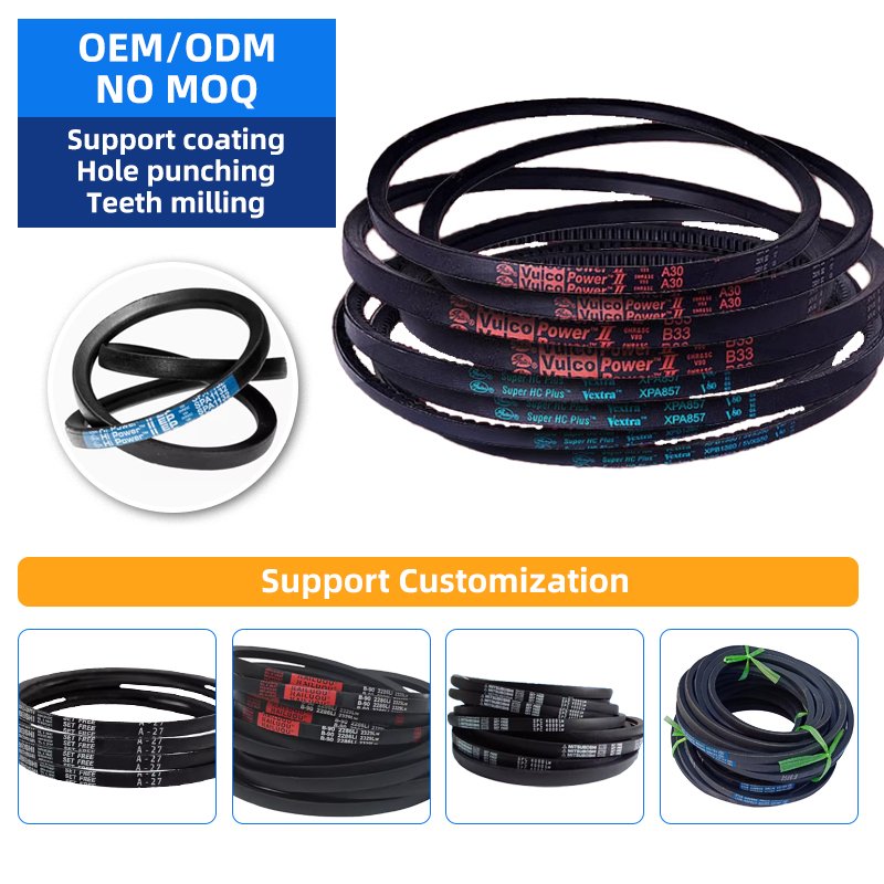Triangle Transmission belt Black Rubber Conveyor belt V-belt Type A57/1422Li A58/1448Li A59/1473Li A60/1499Li A61/1524Li