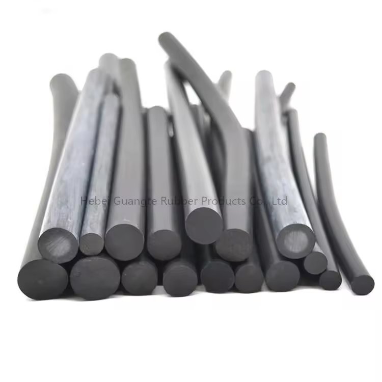 EPDM/NBR/PVC/silicon foam sealing strip sponge rubber cord extruded black round rubber strips 4 5 6 8 10 12 14 15 16 20mm