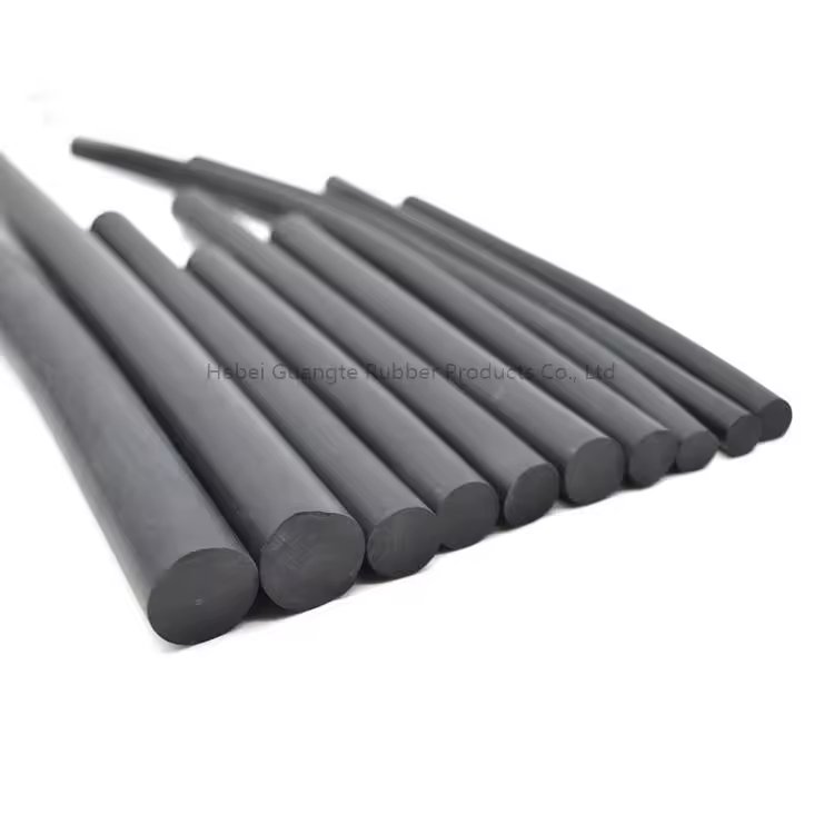 EPDM/NBR/PVC/silicon foam sealing strip sponge rubber cord extruded black round rubber strips 4 5 6 8 10 12 14 15 16 20mm