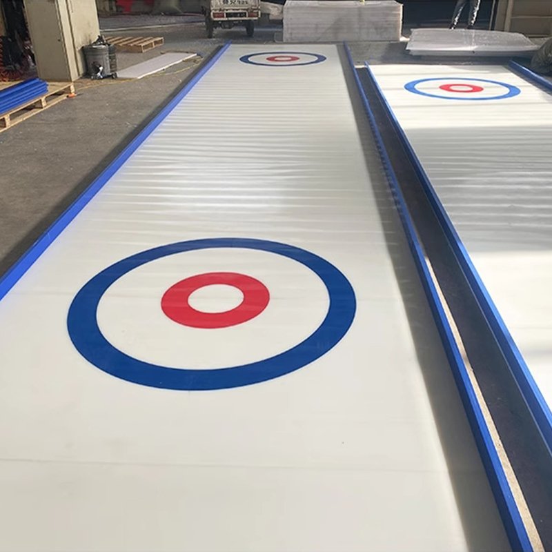 Factory Supply Outdoor Ice Hockey Training Shooting Pad Boards PE Sheet Synthetic Ice Rink Floorball Rink