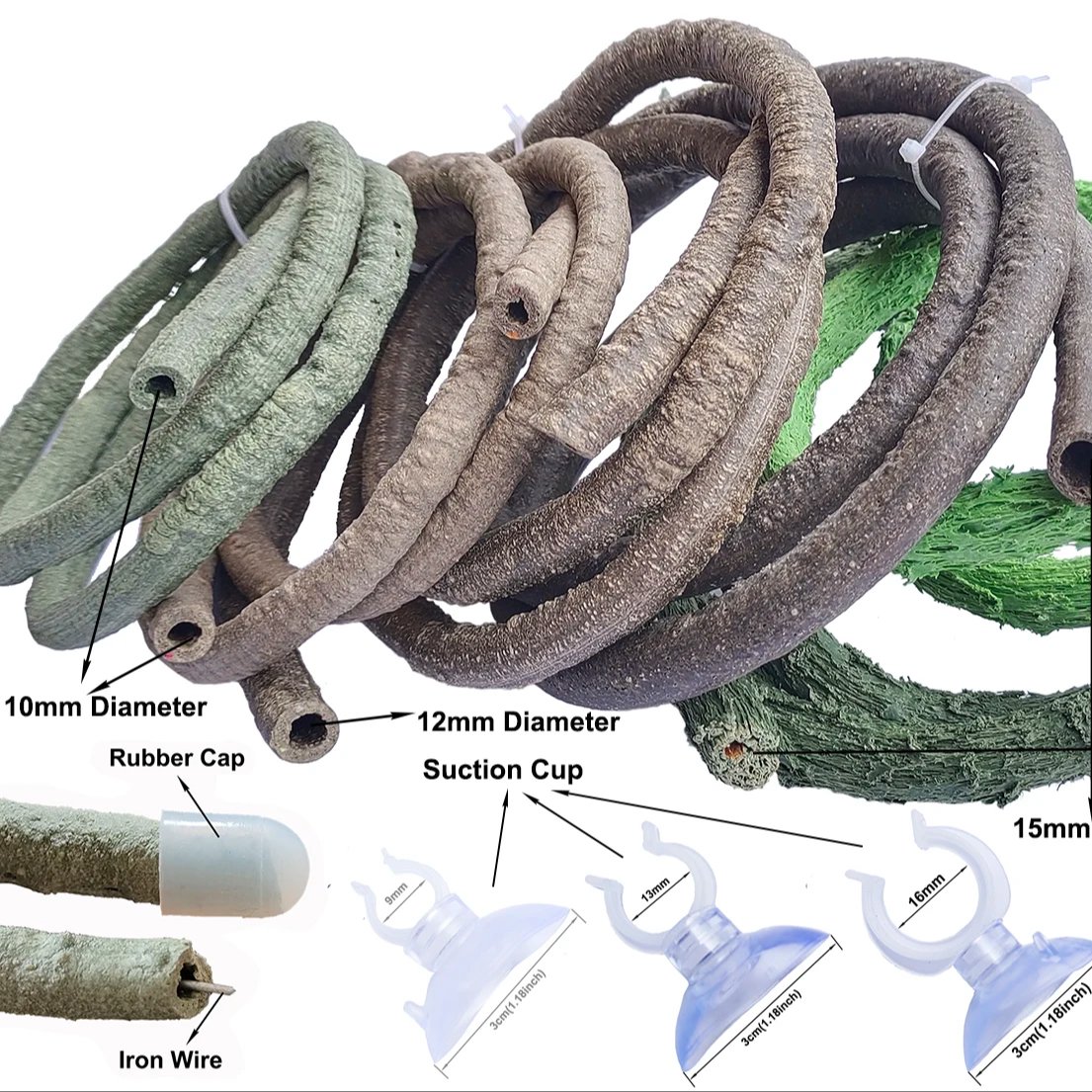 Artificial Vine Plant Garland Rustic Jungle Vines For Pet Habitat Wedding Home Decoration