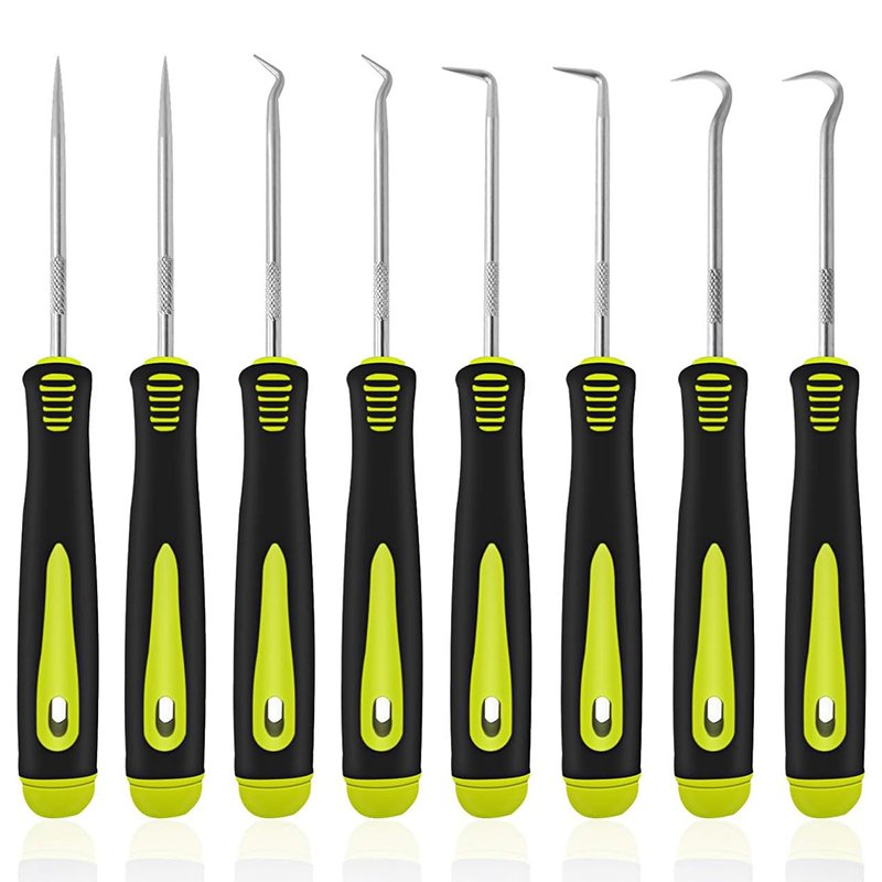 4-Pieces Stainless Steel Hand Tools Precision Hook and Pick Set for Automotive