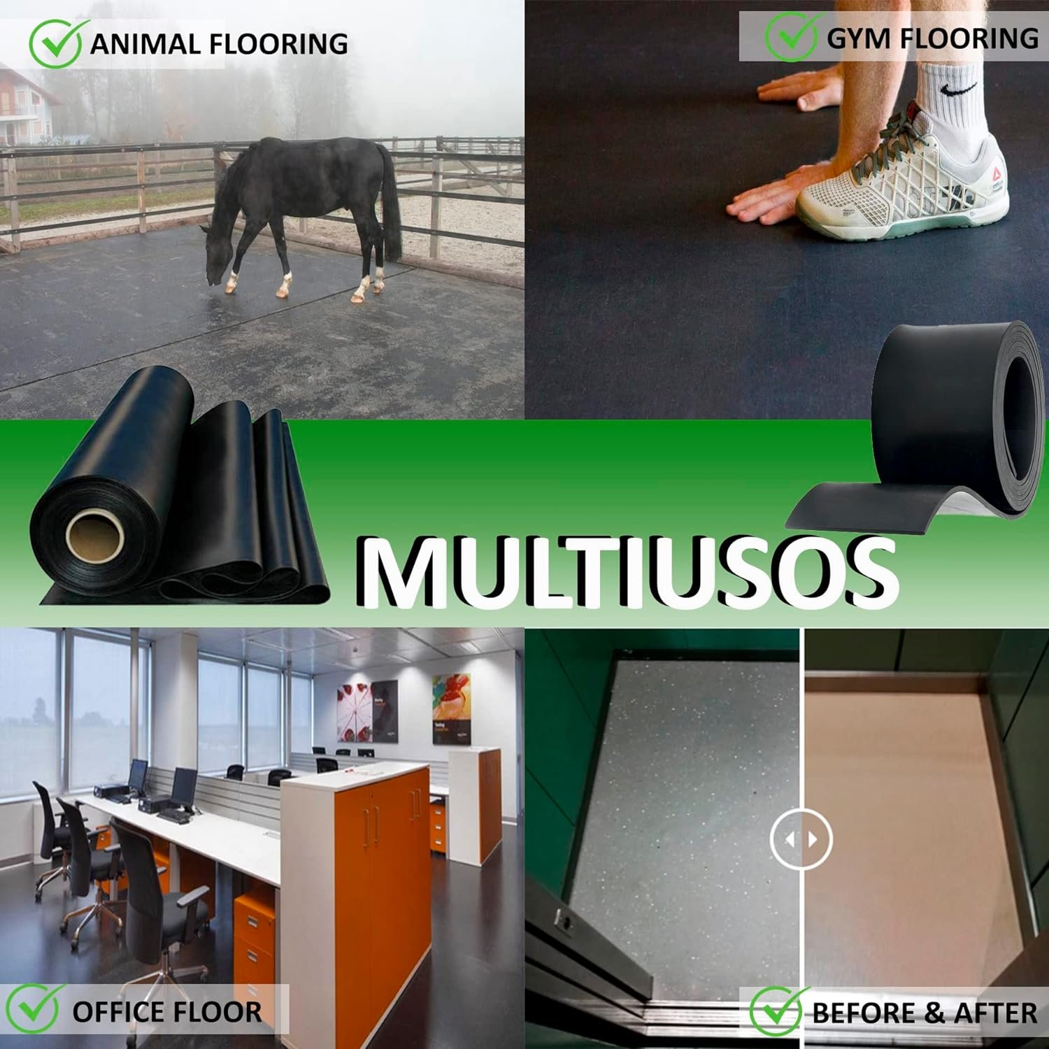 2mm Thickness Rubber EPDM Sheet Rubber Strip Sheet Solid for DIY, washers, Crafts, Pads, Flooring Protection, Supports