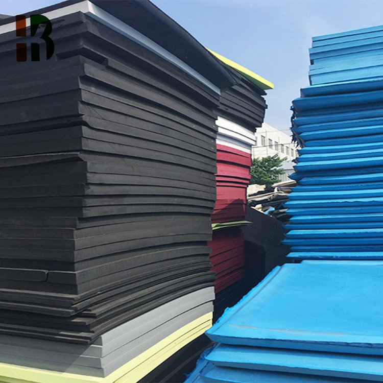 Rough surface 2 layer or 3 layer colorful EVA rubber foam sheet material for making hotel slipper, flip flop, and sandals