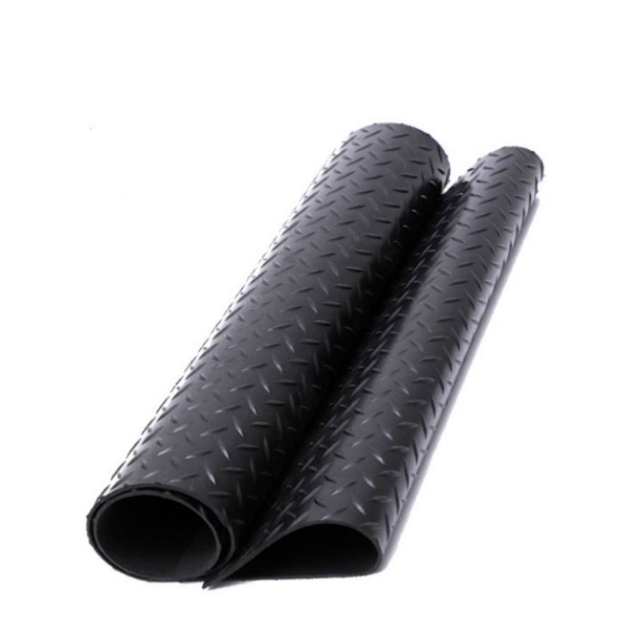 Anti Slip Diamond Willow Leaf Rubber Flooring Sheet Mat for Car