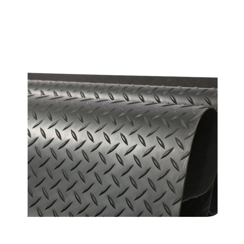 Anti Slip Diamond Willow Leaf Rubber Flooring Sheet Mat for Car