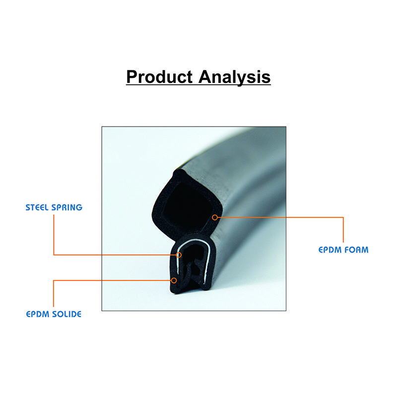 Manufacturer Automotive Car Rubber Sealing Black Red White OEM Customized Window Door Rubber Seal Strip
