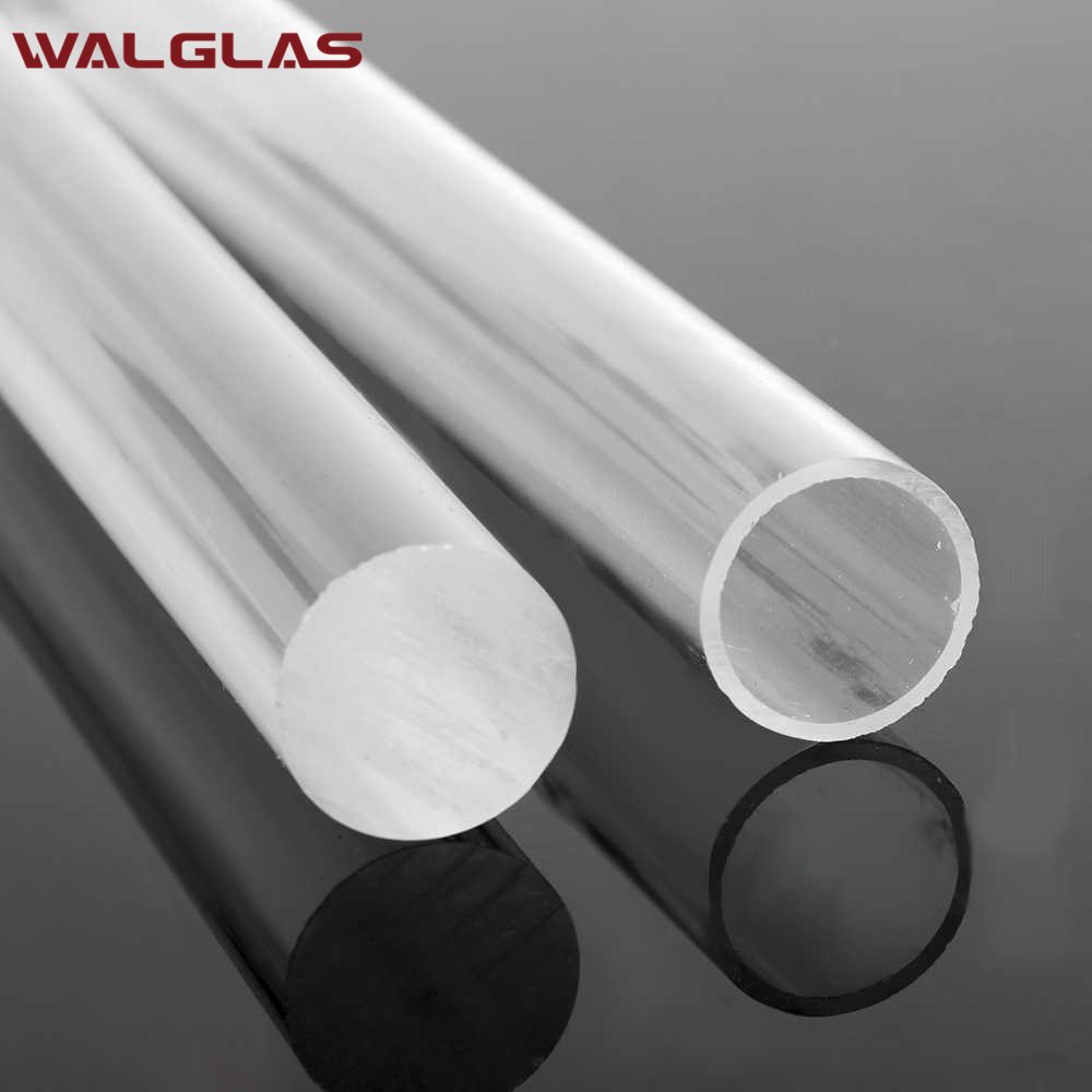 Wholesale price factory sale excellent clear casting colorful acrylic tube and rod transparent plastic PMMA rod transparent