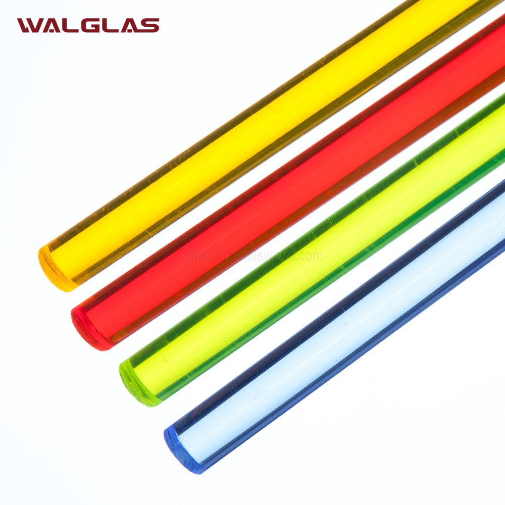 Wholesale price factory sale excellent clear casting colorful acrylic tube and rod transparent plastic PMMA rod transparent