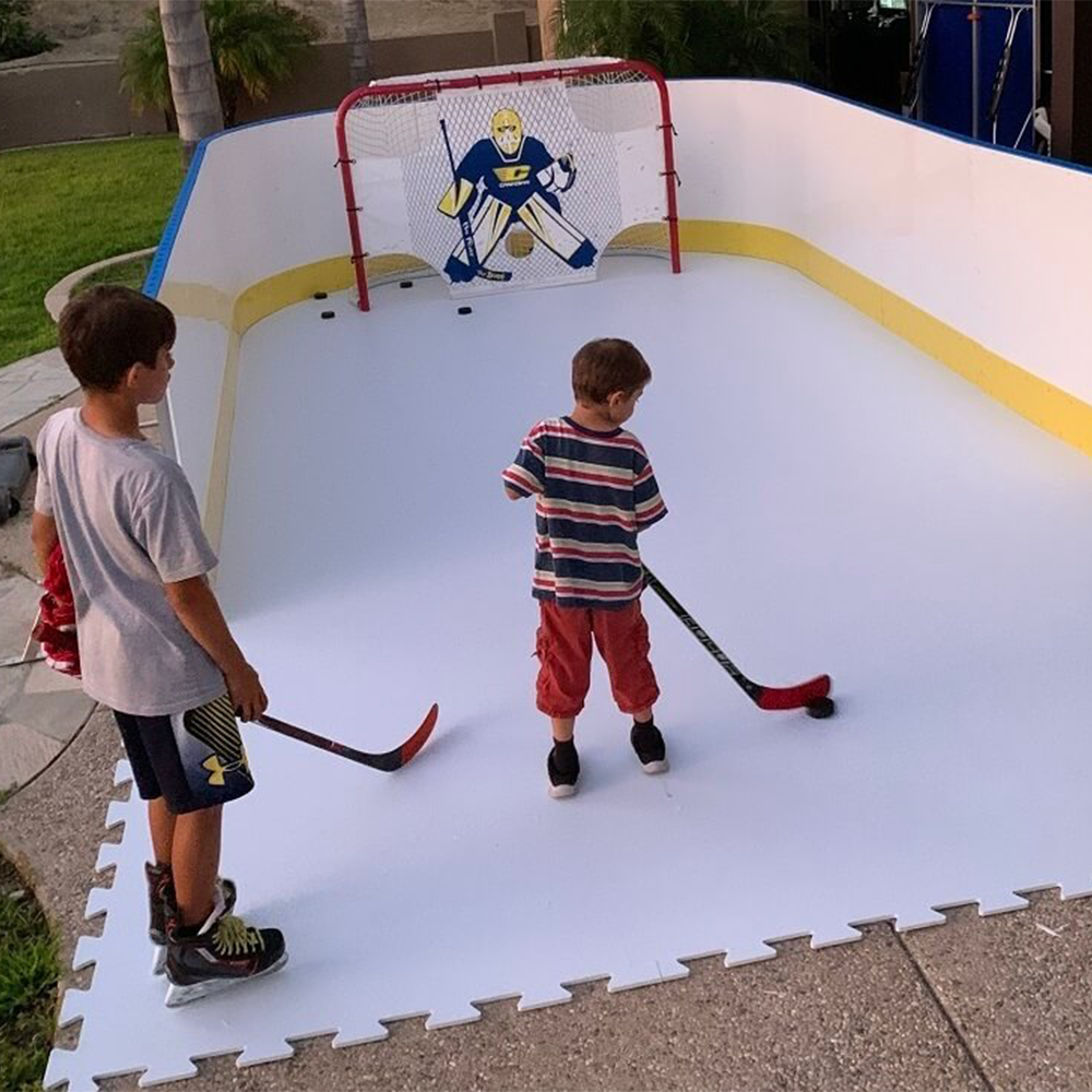 Wholesale uhmwpe hdpe plastic hockey rink board synthetic hockey sliding board tiles synthetic ice mat artificial ice rink