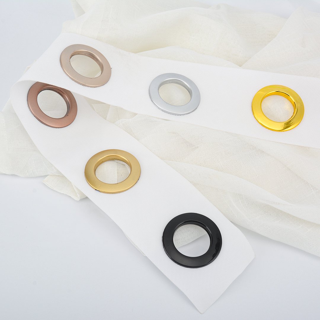 WHolesale Curtain Eyelets Rings High Quality Curtain Accessories for Roman Rod Home Decoration Plastic Curtain Eyelets OEM