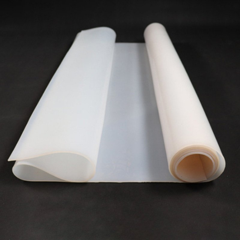 Glass clear silicone rubber sheet suitable for near invisible protection on electrical equipment and keypads