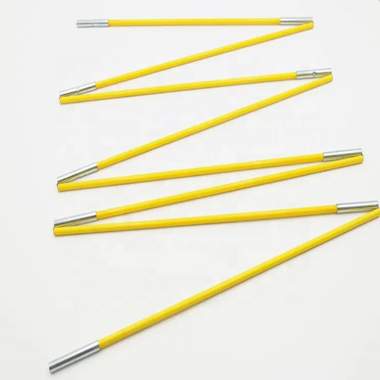 7*3mm Black Fiberglass Hollow rod tent pole customized diameter
