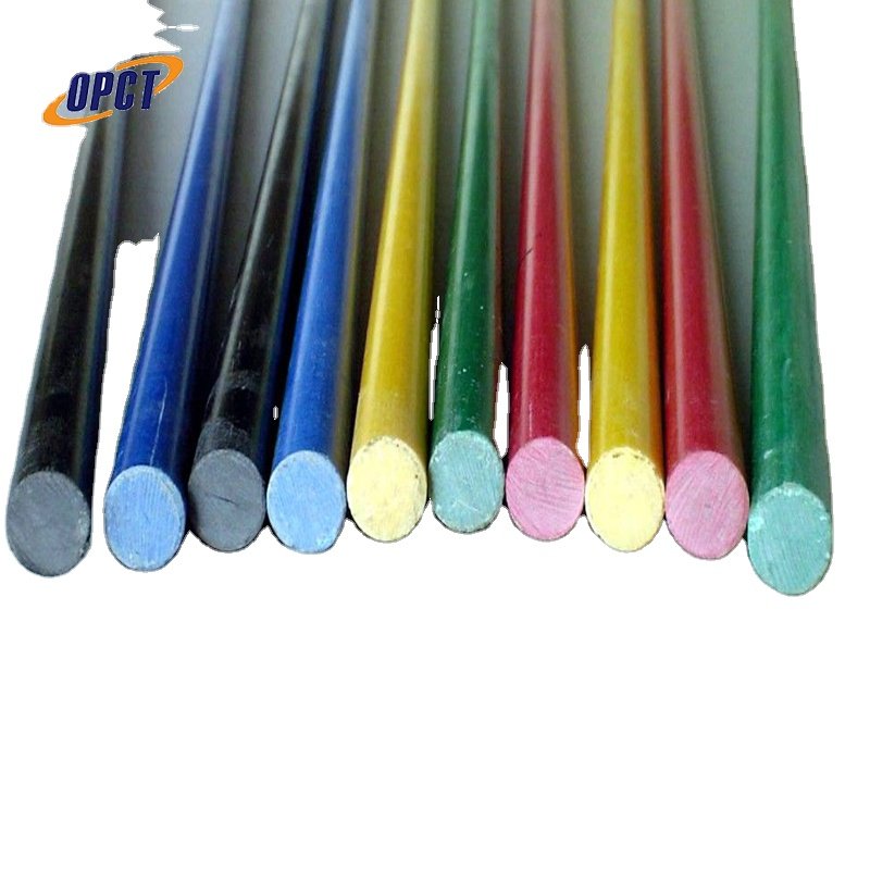 FRP GRP Fiberglass Solid Rod for Construction Smooth White or Black Surface for Cutting and Processing Services