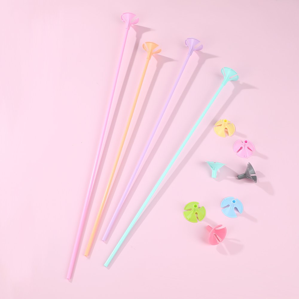 High Quality Multi Color 40cm Macaron Balloons Rods Holder Sticks