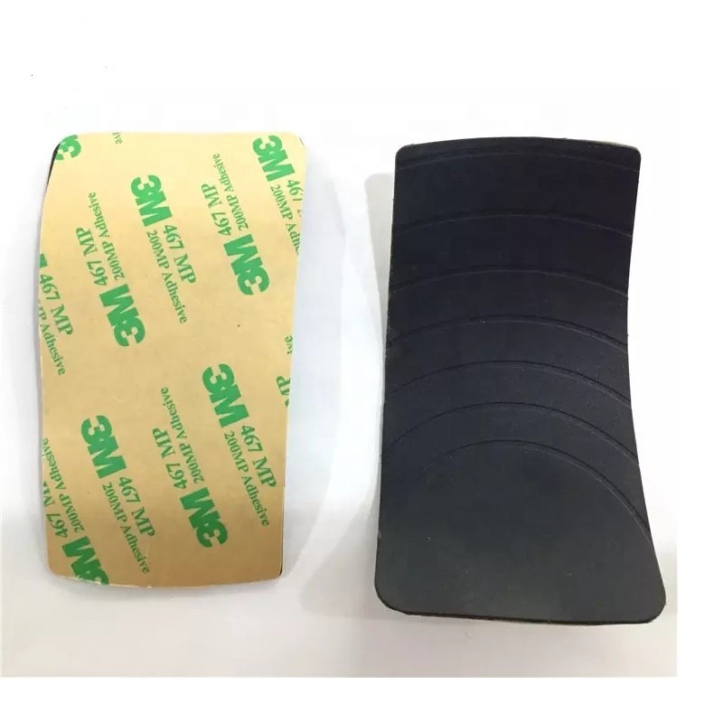 China Manufacturer Self Adhesive Backed Rubber Sheet Pad Rubber Strip with 3M glue tape Silicone Plastic Sheet
