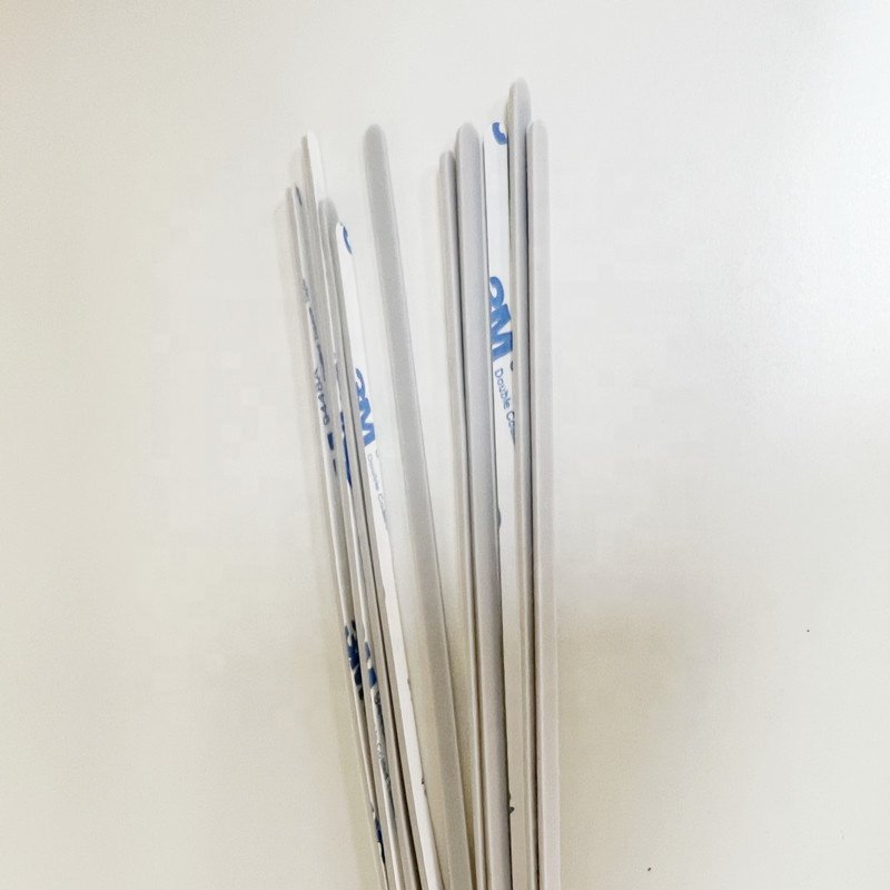 China Manufacturer Self Adhesive Backed Rubber Sheet Pad Rubber Strip with 3M glue tape Silicone Plastic Sheet