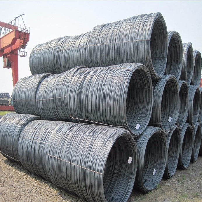 China Factory 5.5mm 6.5mm Steel Wire Rods 1008 SAE1006 Q195 Hot Rolled Carbon Steel Wire Rod