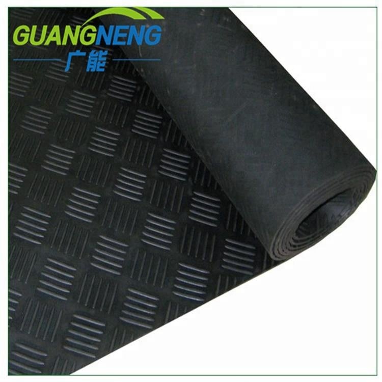 3mm checker rubber plate heavy duty rubber flooring mat for bus