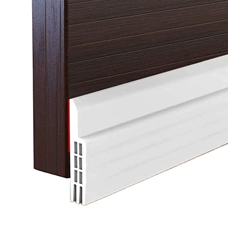 Door Bottom Silicone Rubber Weather Stripping Door Draft Stopper Sweep Under Door Blocker