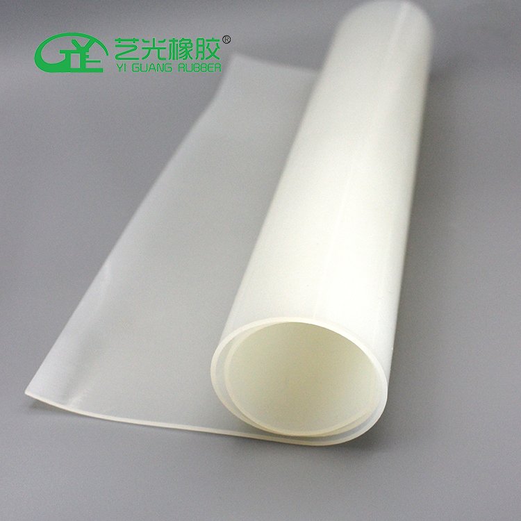 White transparent silicone rubber sheet heat resistance high temperature resistance silicone rubber for industrial machine