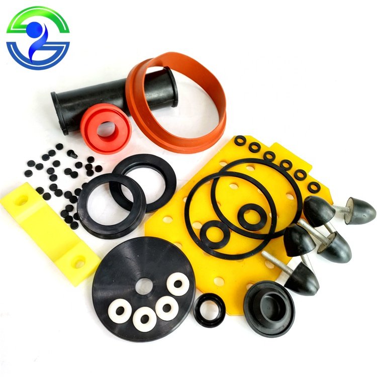 Manufacturing Custom Vulcanized Fkm Nbr Epdm Polyurethane Pu Molded Silicone Rubber Products Shaped Profiled Seal Spare Parts
