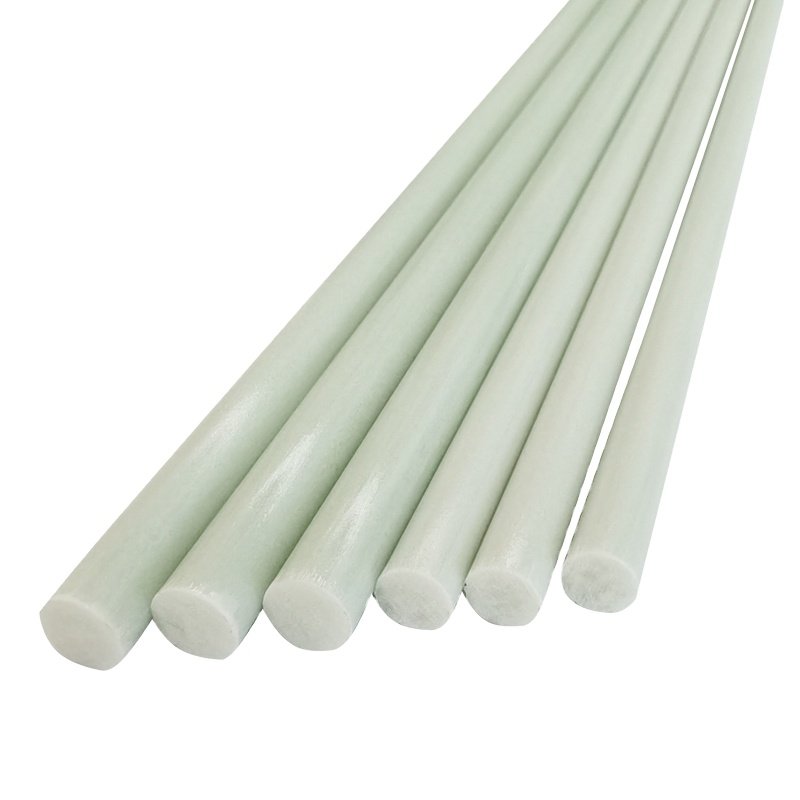 Pole Fiberglass Rod Haoli Flexible Fiberglass Cutting Pultrusion Round Shape Customized Length Smooth Surface for Bag Fixing